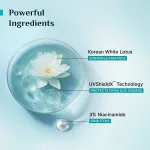 Pilgrim Korean White Lotus Tinted Sunscreen SPF 50+ PA++++ With 3% Niacinamide view 6