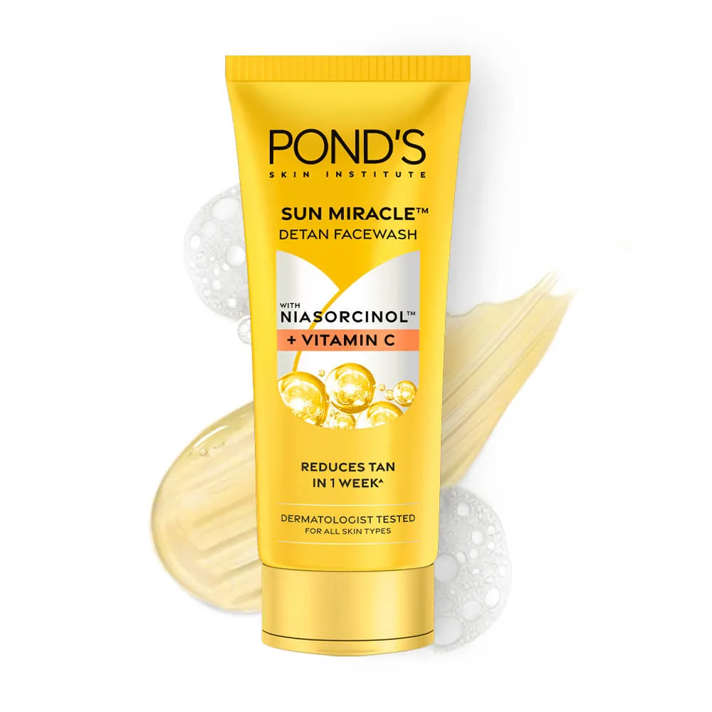 Pond's Ponds Sun Miracle Detan Facewash With Vitamin C & Niacinamide