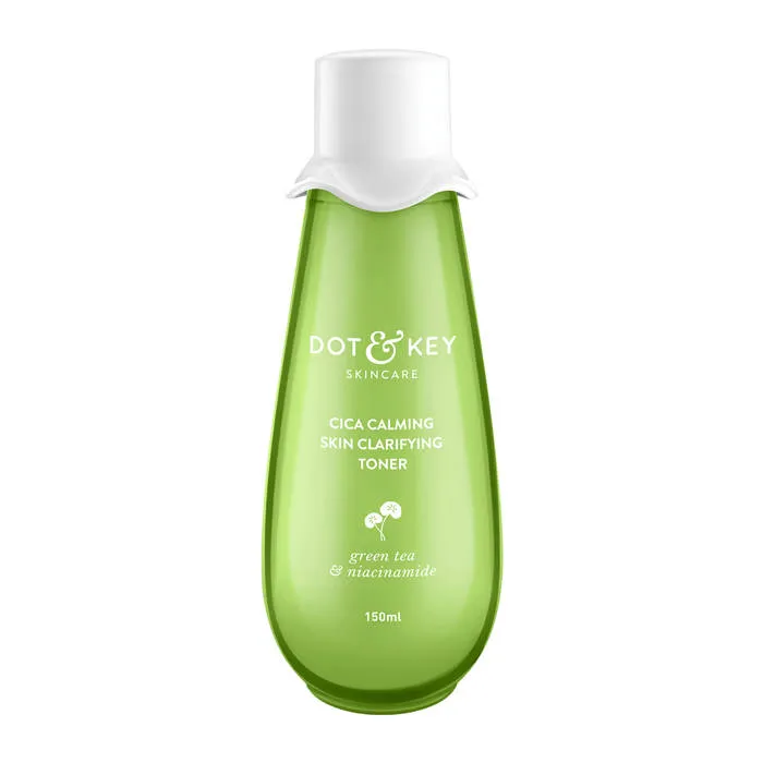 Dot & Key Cica Calming Skin Clarifying Toner With Niacinamide & Green Tea, Acne & Oil Control