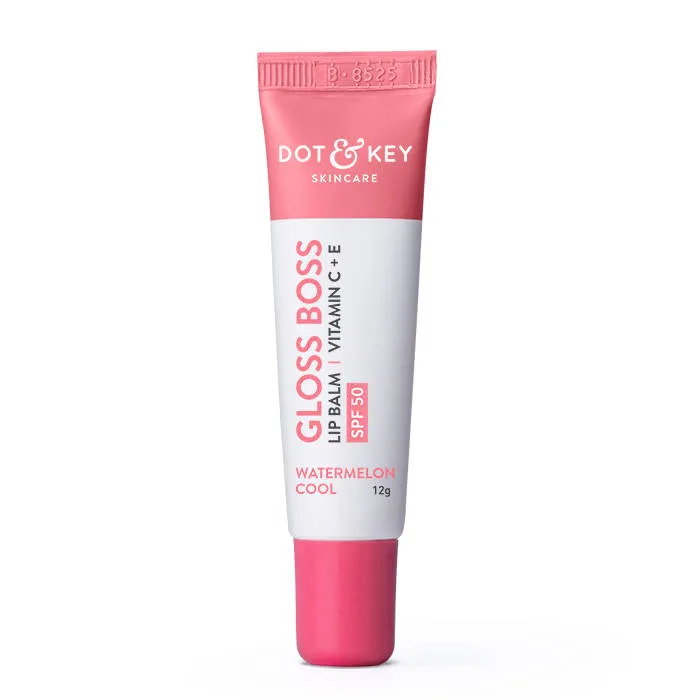 DOT & KEY GLOSS BOSS LIP BALM VITAMIN C + E SPF 50 CARAMEL KISS - 12G