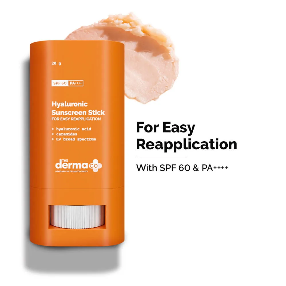 The Derma Co Hyaluronic Sunscreen Stick For All Skin Types With SPF 60 & Pa++++