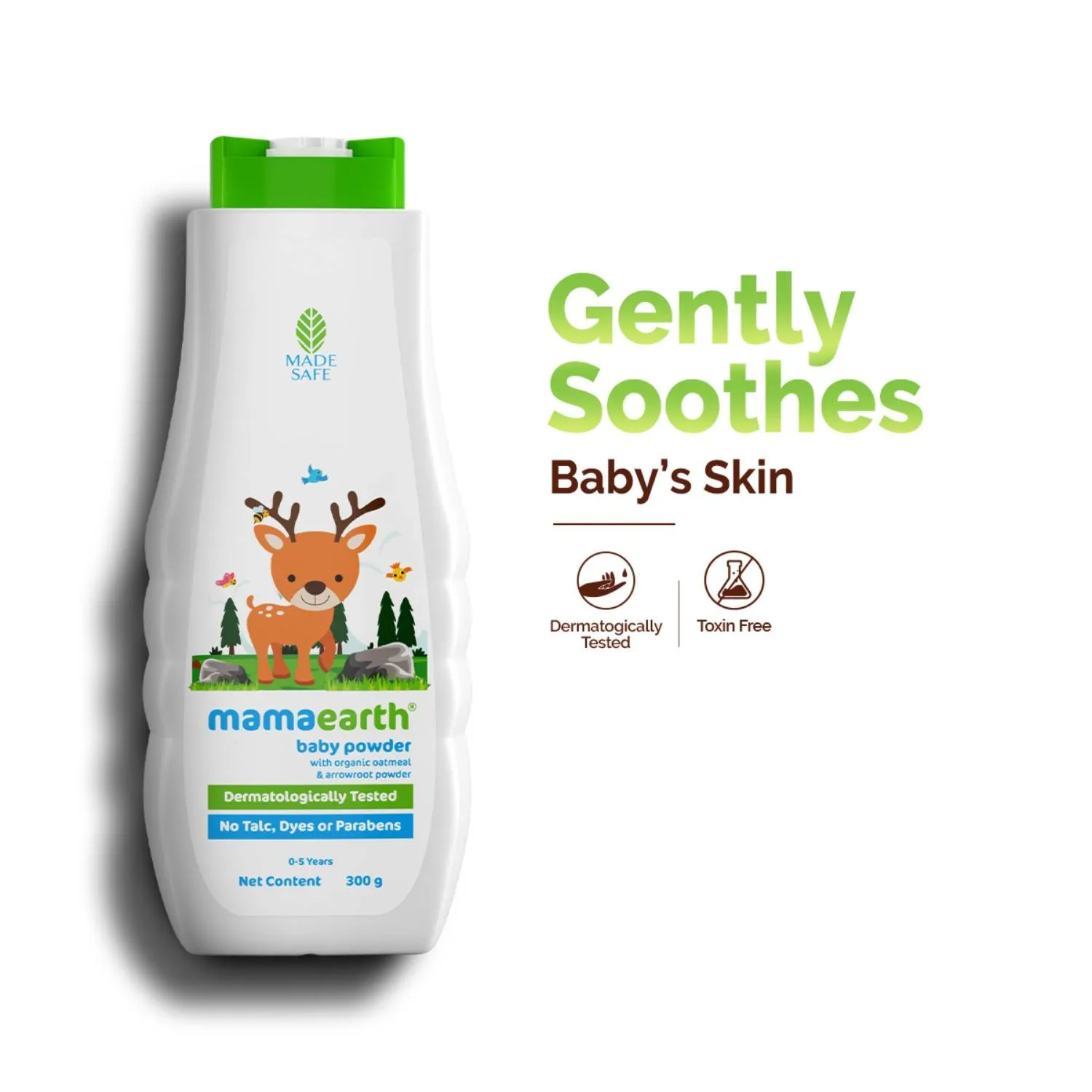 Mamaearth Baby Powder With Organic Oatmeal & Arrowroot Powder