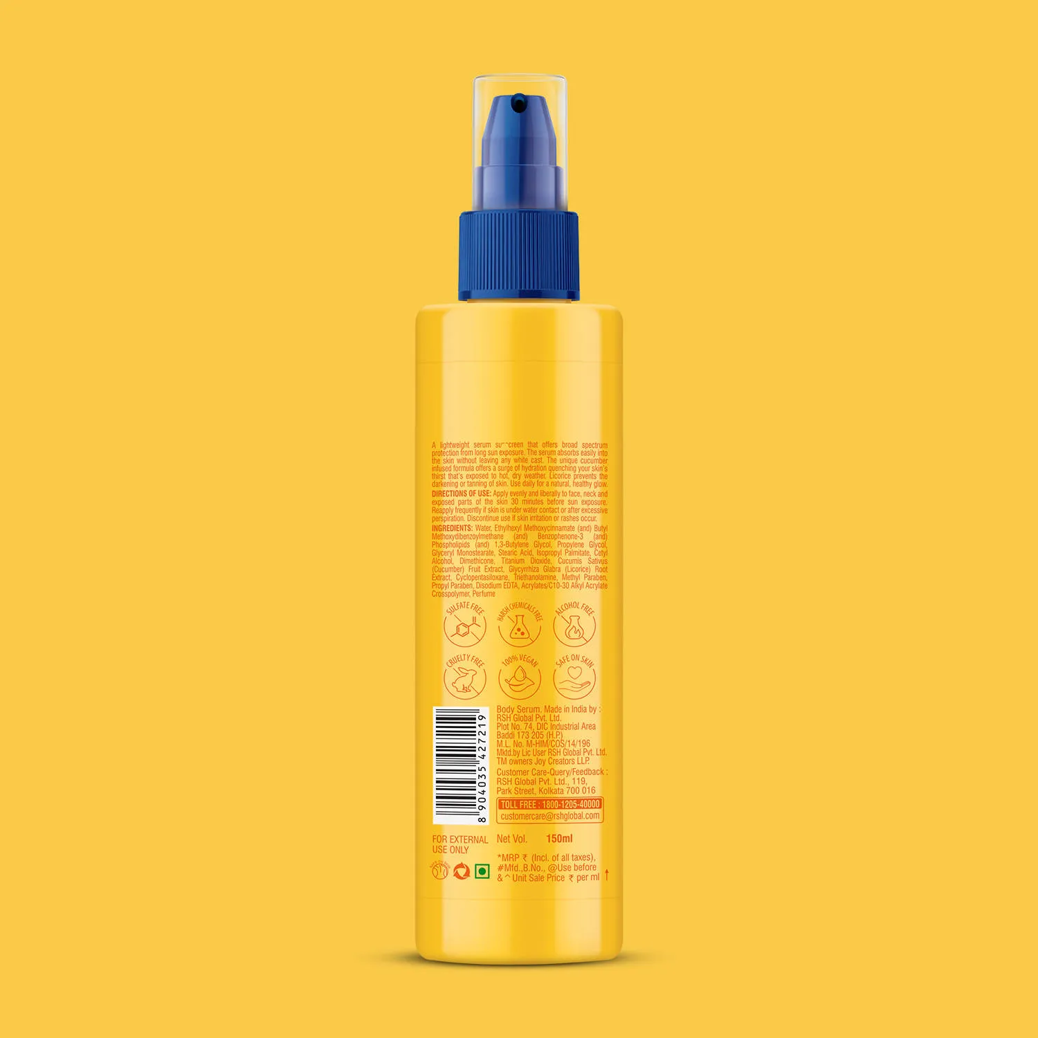 Joy Skin Brightening Body Sunscreen Lotion with SPF 35+++ for UV & Tan Protection