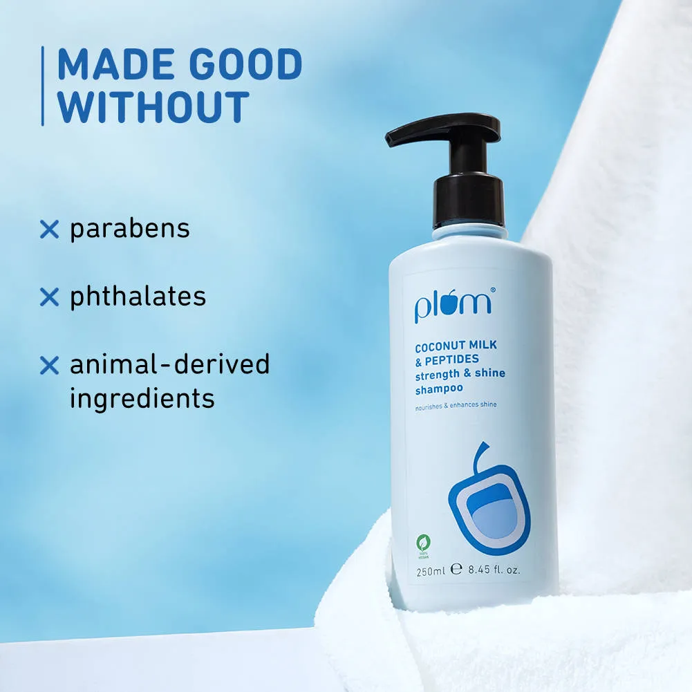 Plum Coconut Milk & Peptides Shampoo - Pack of 2