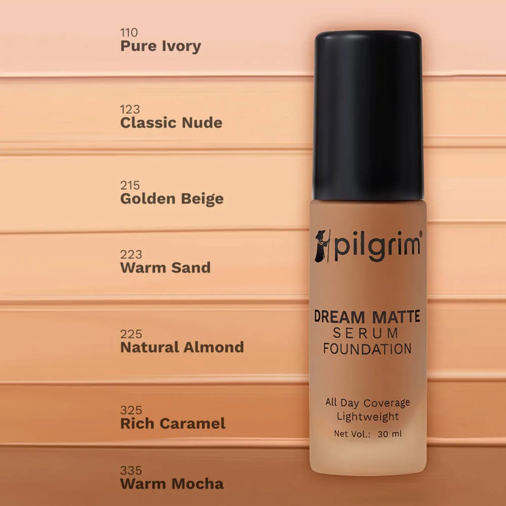 Pilgrim Dream Matte Serum Foundation Hydra-Light Finish with Hyaluronic Acid