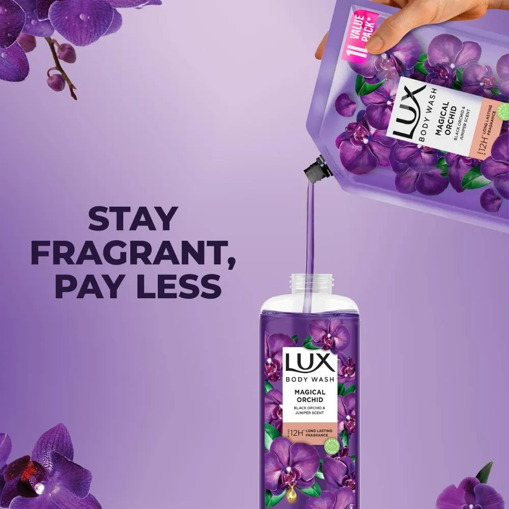 Lux Body Wash Magical Orchid With 12 Hours Lasting