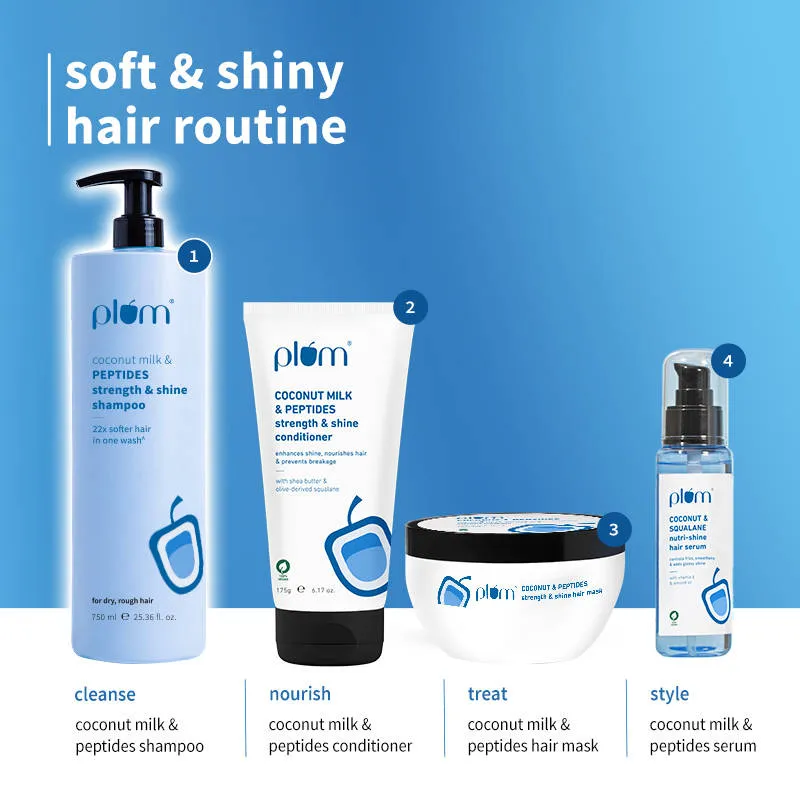 Plum Coconut Milk & Peptides Strength And Shine Shampoo