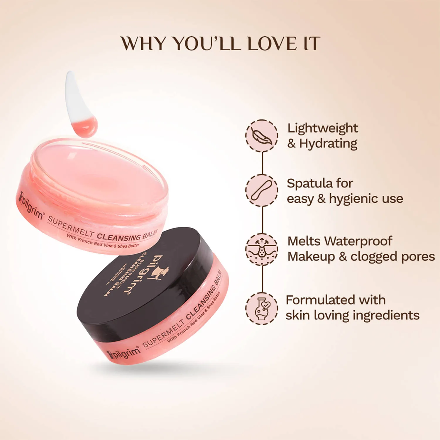 Pilgrim Red Vine Supermelt Cleansing Balm