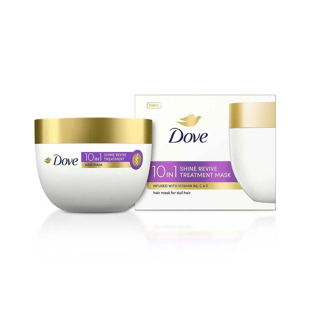 Dove Daily Shine Shampoo + Hair Mask for Damaged & Dry Hair