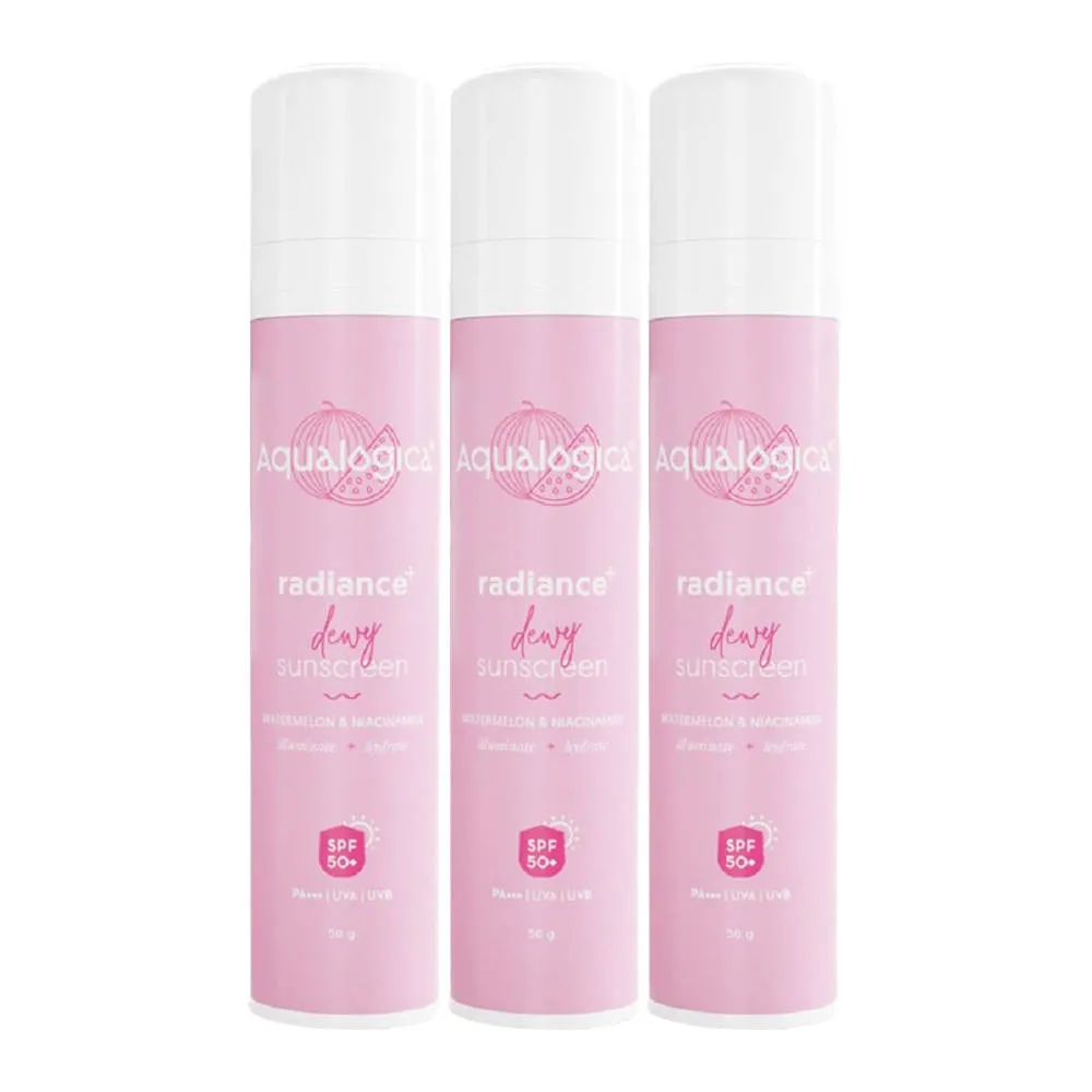 Aqualogica Radiance+ Dewy Sunscreen - Pack Of 3