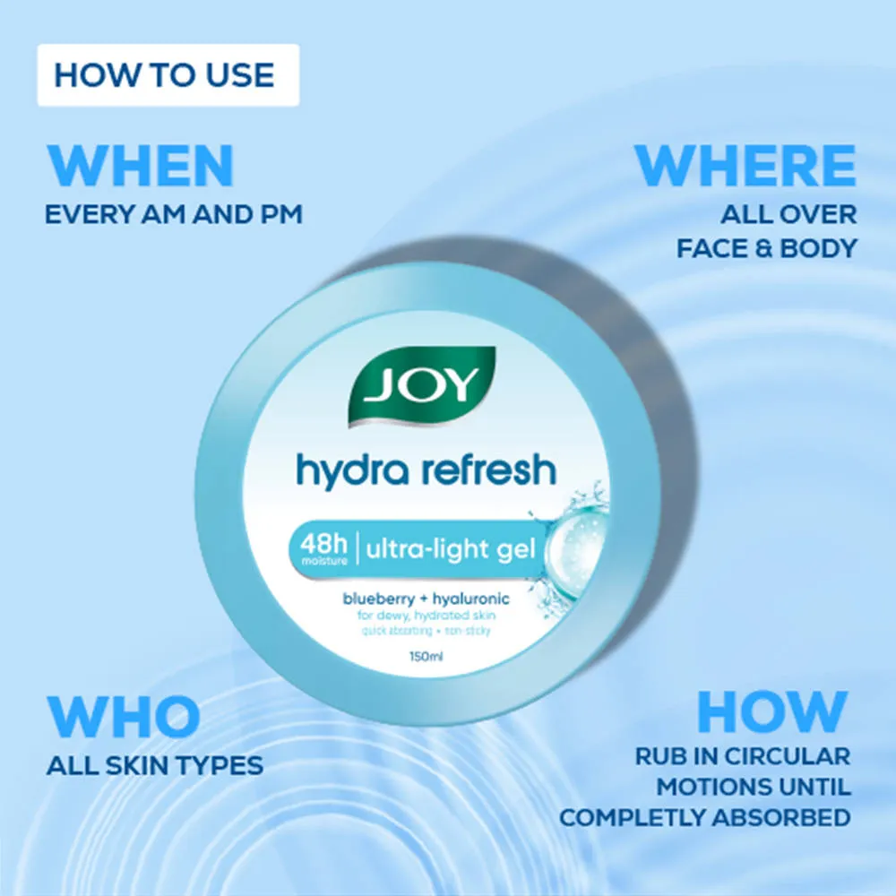 Joy Set Of 2 Revivify pH 5.5 Face Wash Hydra Refresh Ultra Light Gel Combo