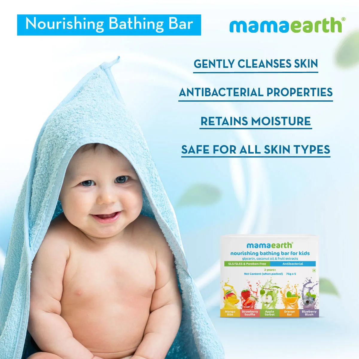 Mamaearth Nourishing Bathing Bar For Kids 2 Years