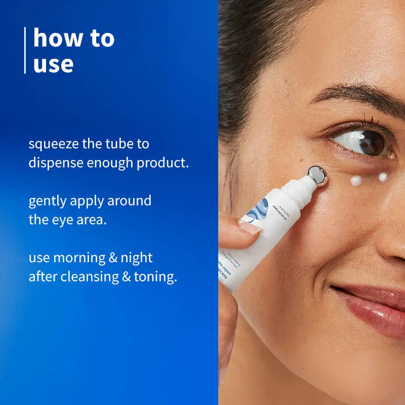 Plum Rice Water & Niacinamide 3% Under-Eye Crème, with Peptides Ceramides & Caffeine