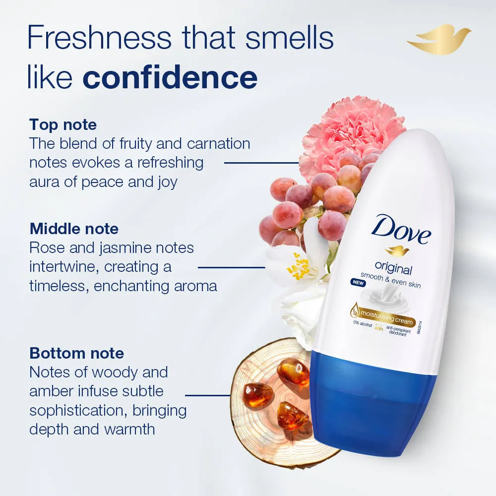 Dove Original Deodorant Roll On Pack Of 2