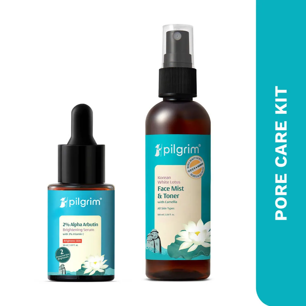 Pilgrim Pore Care Kit For Pore Tightening & Cleansing - Minimizes Pores & Deep Cleanses