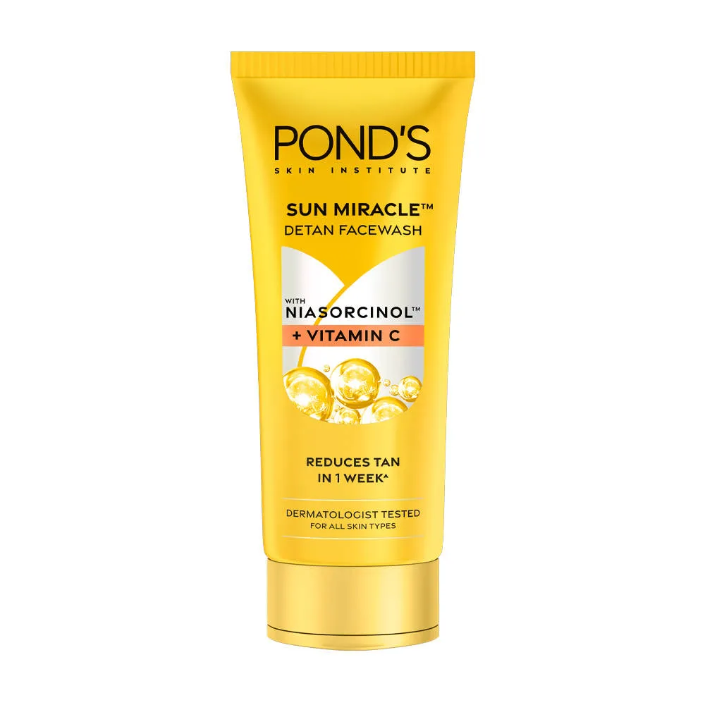 Pond's Ponds Sun Miracle Detan Facewash With Vitamin C & Niacinamide