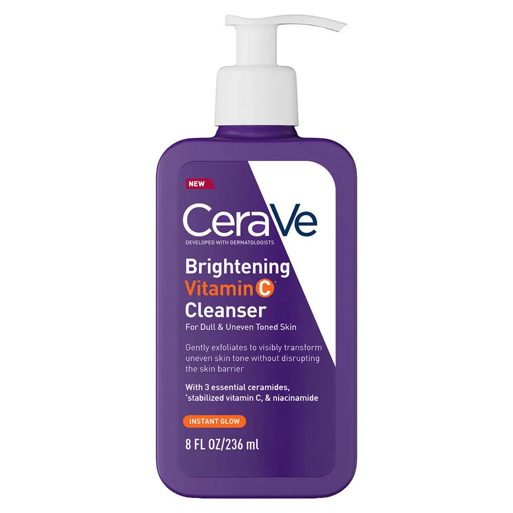 CeraVe Brightening Vitamin C Face Wash For Dull & Uneven Skin
