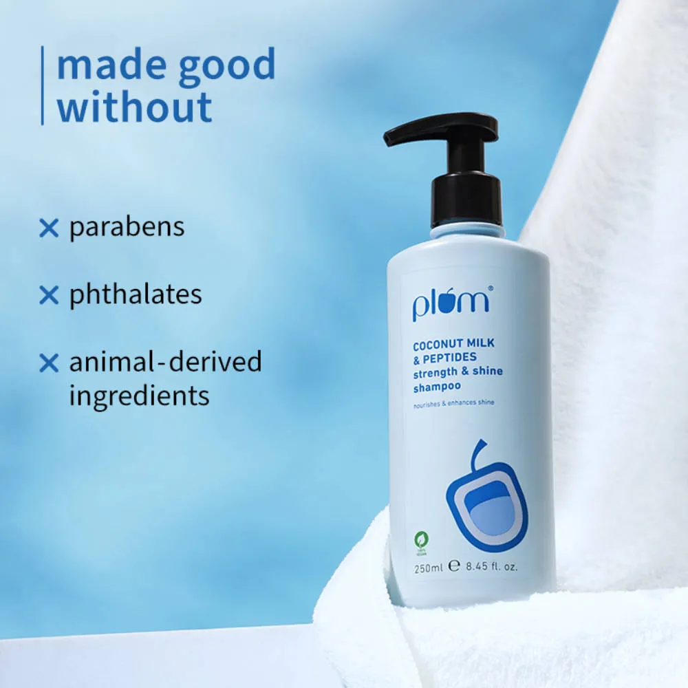 Plum Coconut Milk & Peptides Strength And Shine Shampoo