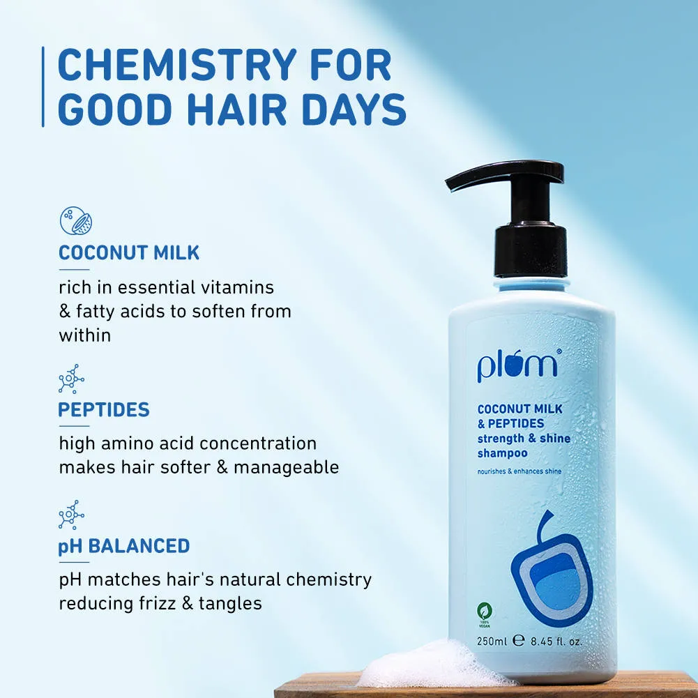Plum Coconut Milk & Peptides Shampoo - Pack of 2