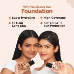 The Derma Co 2% Niacinamide High Coverage Foundation With 1% HA Complex & SPF 40 PA+++ view 4