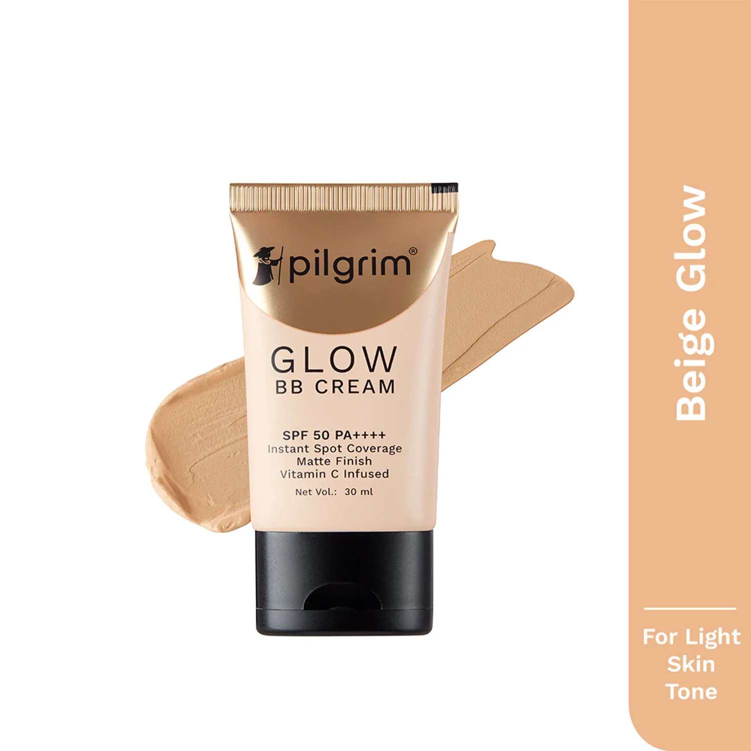 Pilgrim Glow BB Cream with SPF 50PA++++ Instant Spot Coverage Matte Finish For Oil Dry All Skin Type