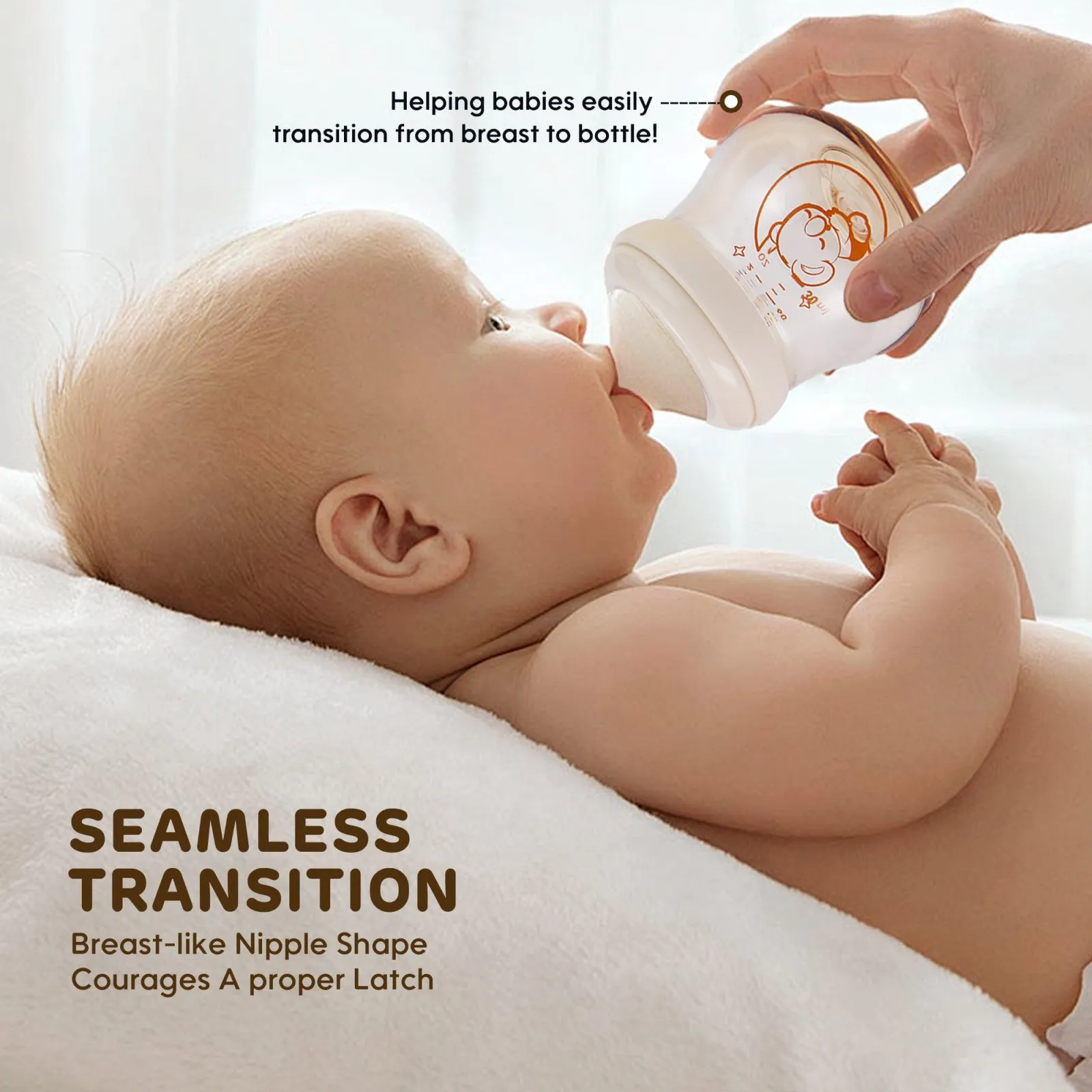 Aiwibi Tritan Shatter-Resist Lightweight Feeding Bottle 270ml