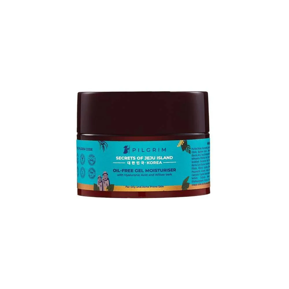 Pilgrim Oil-Free Gel Moisturiser With Hyaluronic Acid For Acne - Pack Of 2