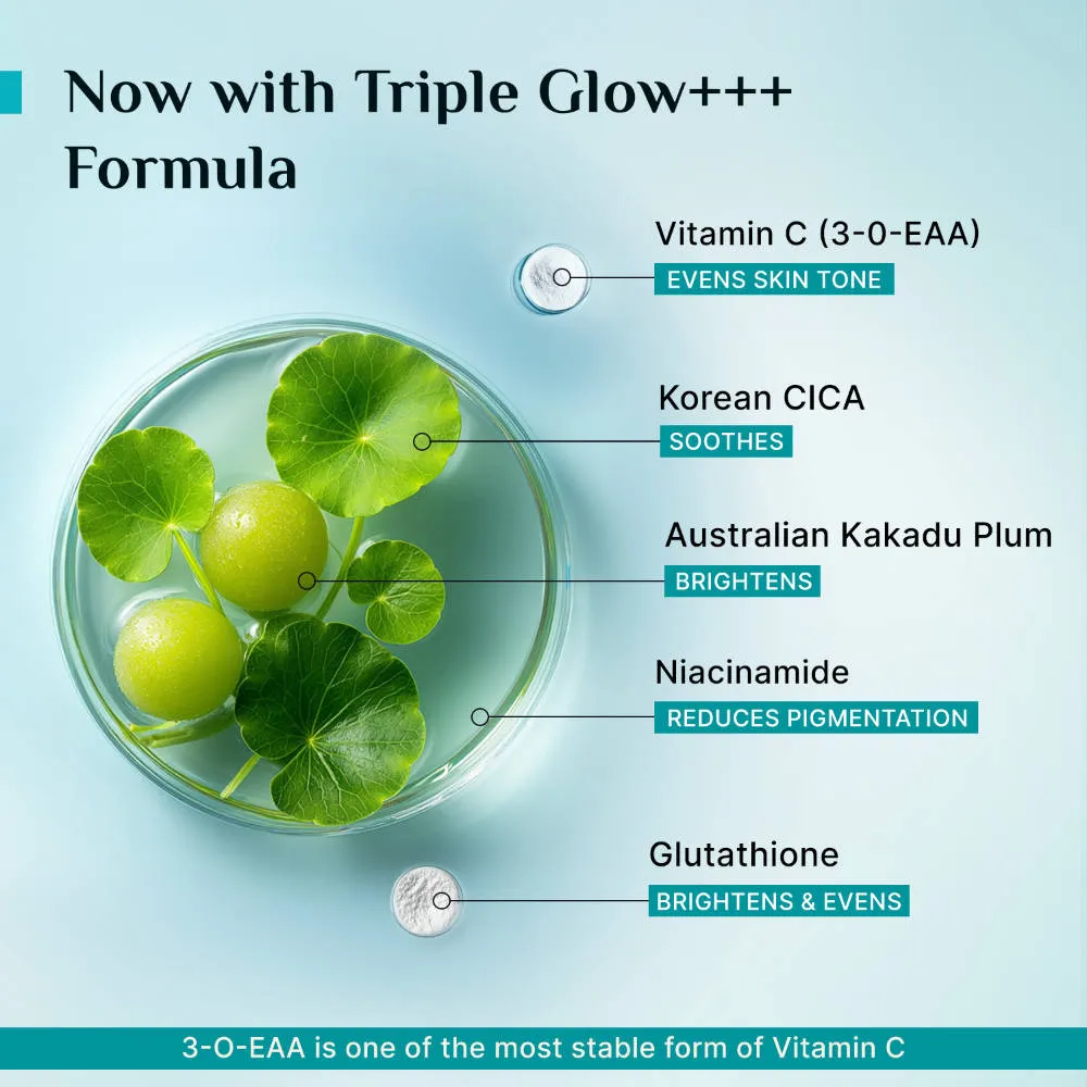 Pilgrim 10% Vitamin C Face Serum Triple Glow+++ with 5%Niacinamide Brightens All Skin Type Pack of 2