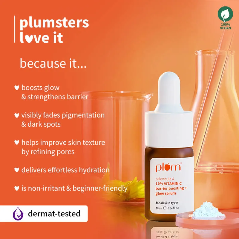 Plum Calendula & 10% Vitamin C Barrier Boosting + Glow Serum