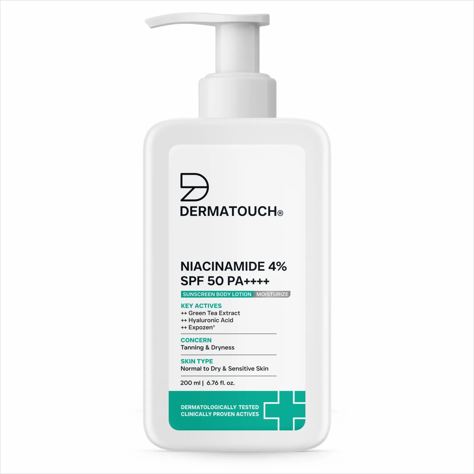 Dermatouch Niacinamide 4% SPF 50 PA++++ Sunscreen Lotion for Tanning & Dryness