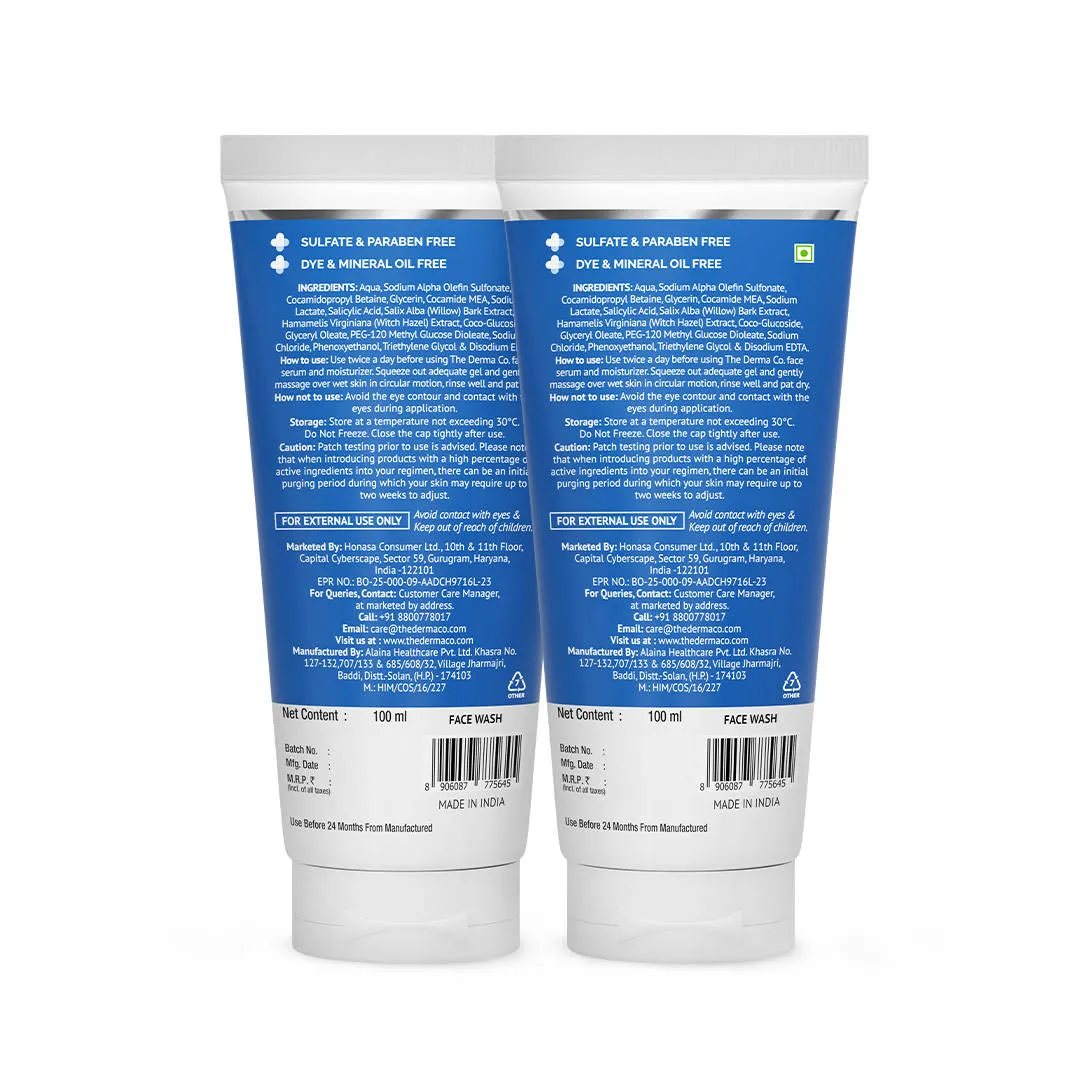 The Derma Co 1% Salicylic Acid Face Wash For - Pack Of 2