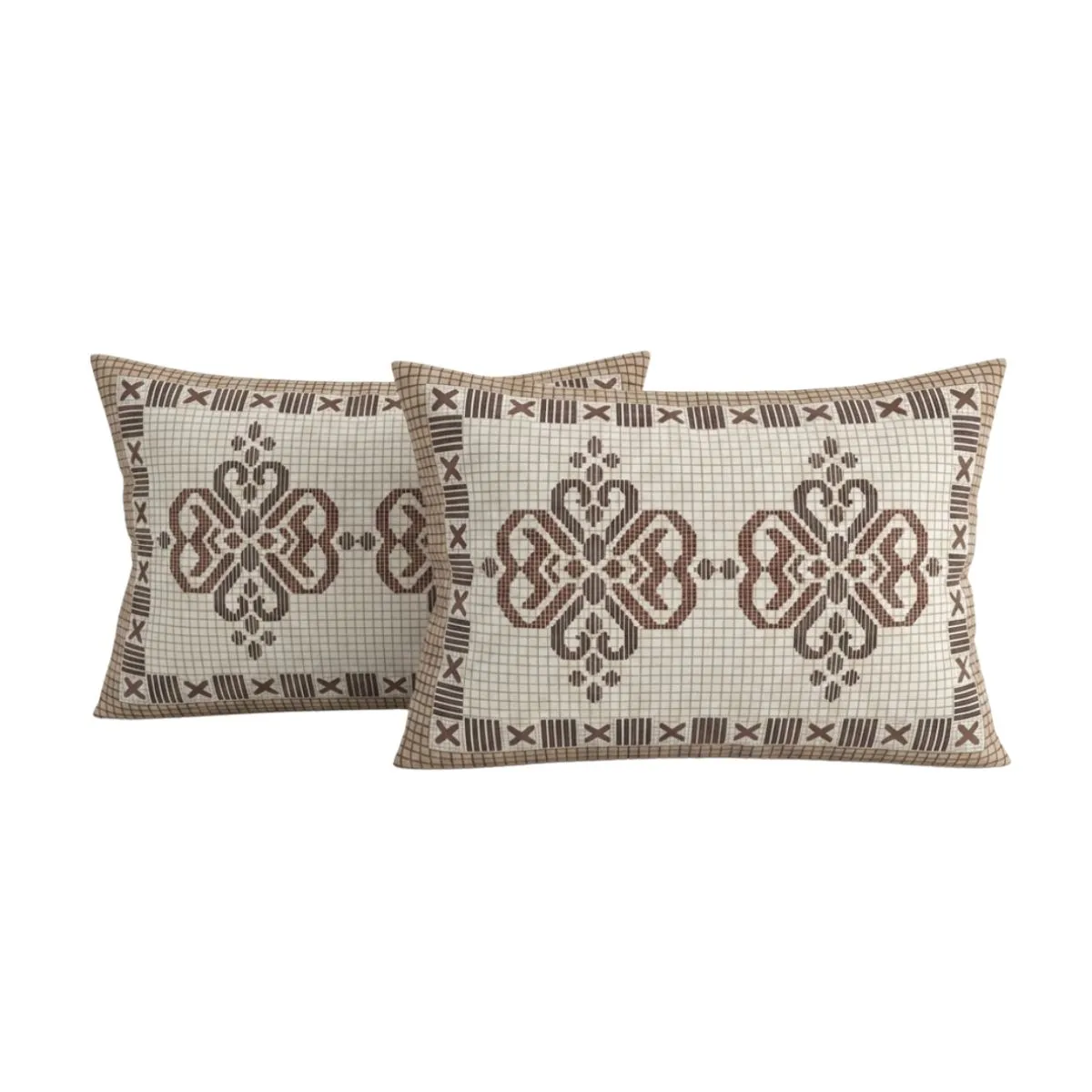 Pure Cotton Jaipuri King Bedsheet (geometric Print)