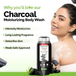 Mamaearth Charcoal Moisturizing Body Wash with Activated Charcoal & Energizing Mint Scent view 2