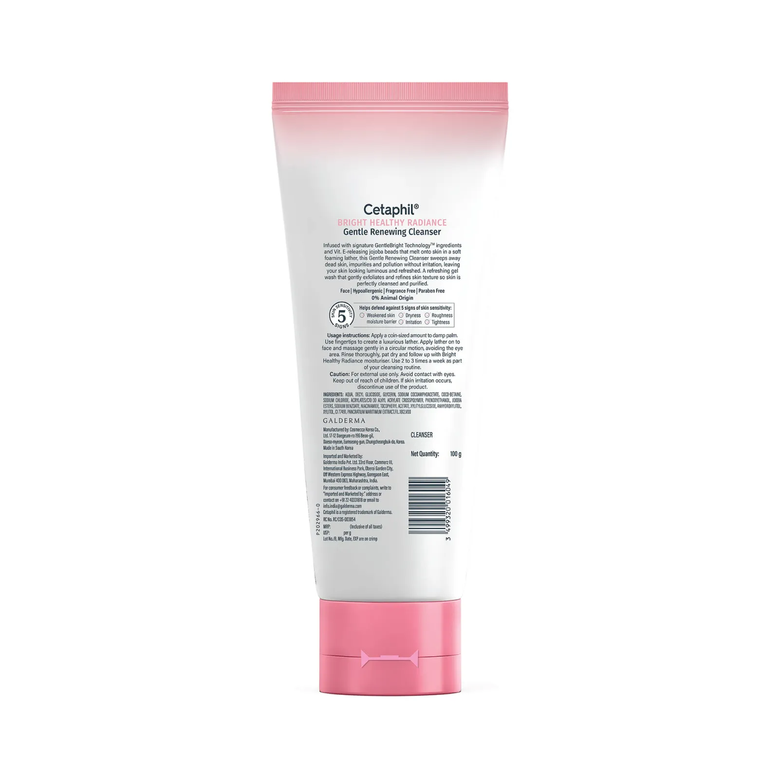Cetaphil BHR Gentle Renewing Cleanser With Infused Jojoba Beads Anti-Pollution