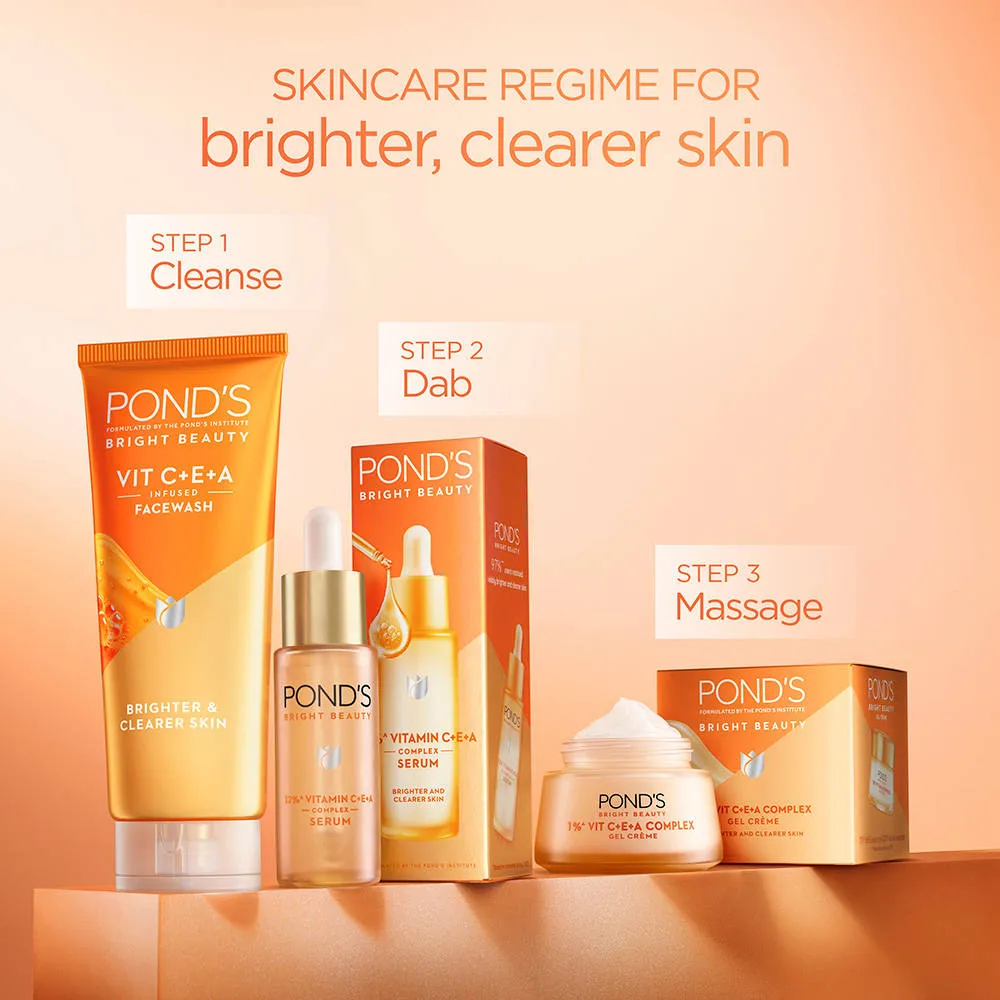 Pond's Ponds Bright Beauty Vitamin C+E+A Gel Face Wash