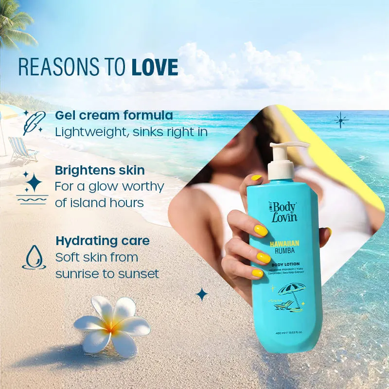 Plum BodyLovin Hawaiian Rumba Body Lotion Hydrating & Brightening Lightweight Gel-Cream Formula