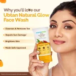 Mamaearth Ubtan Face Wash With Turmeric & Saffron For Tan Removal view 3