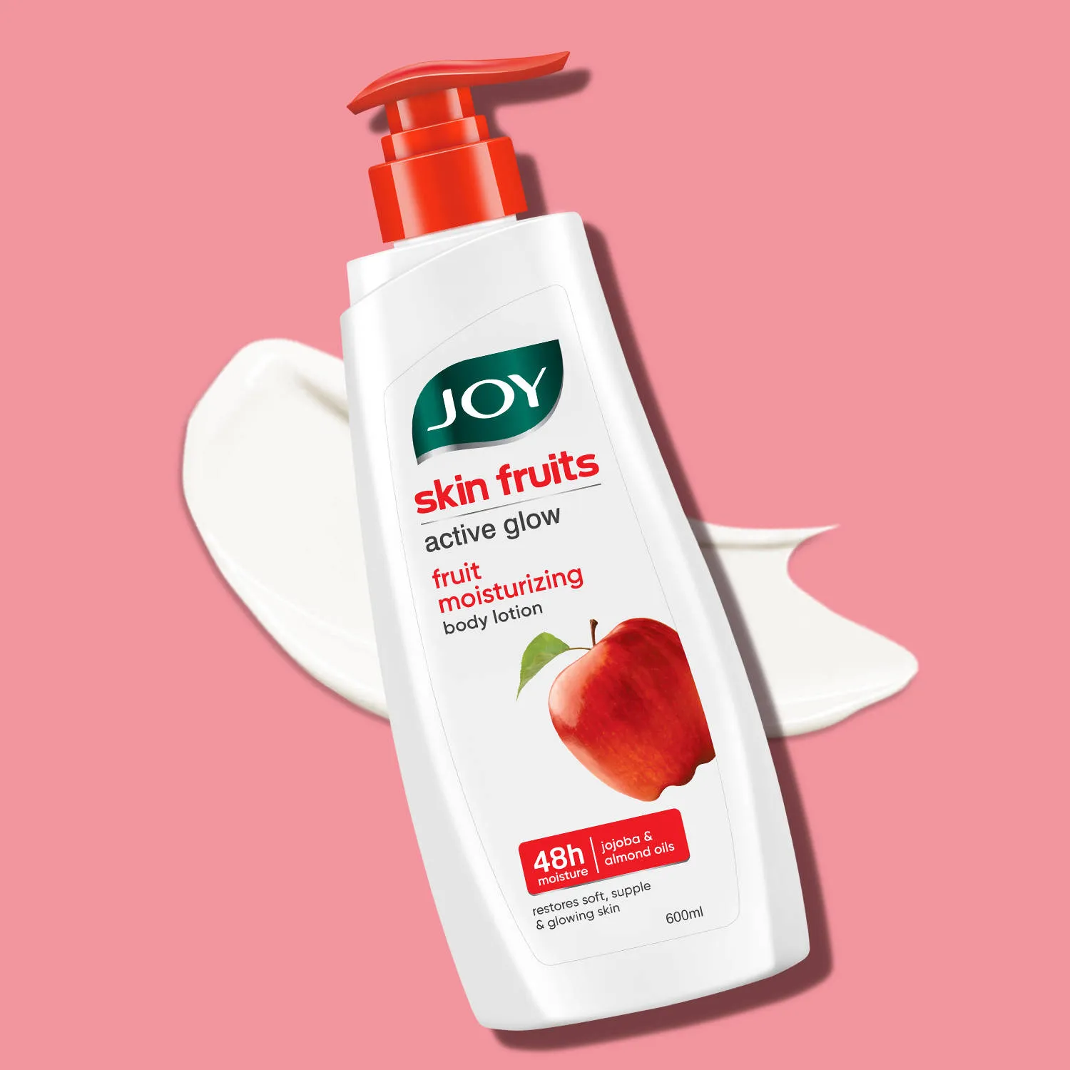 Joy Skin Fruits Apple Body Lotion - Lightweight, Non-Sticky & Deep Hydration