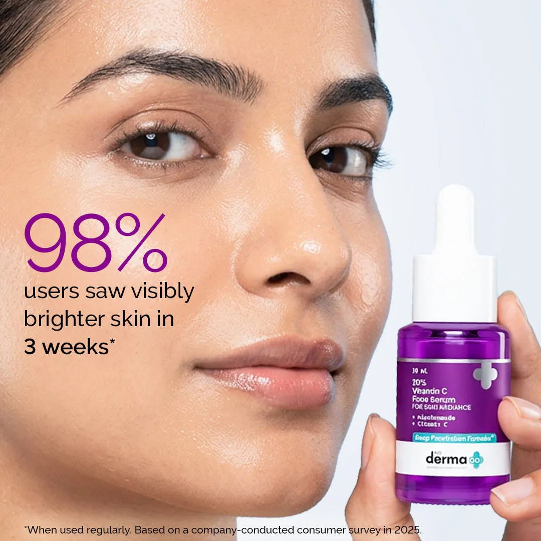 The Derma Co 10% Vitamin C Face Serum Reduces Pigmentation & Glowing Skin For All Skin Types