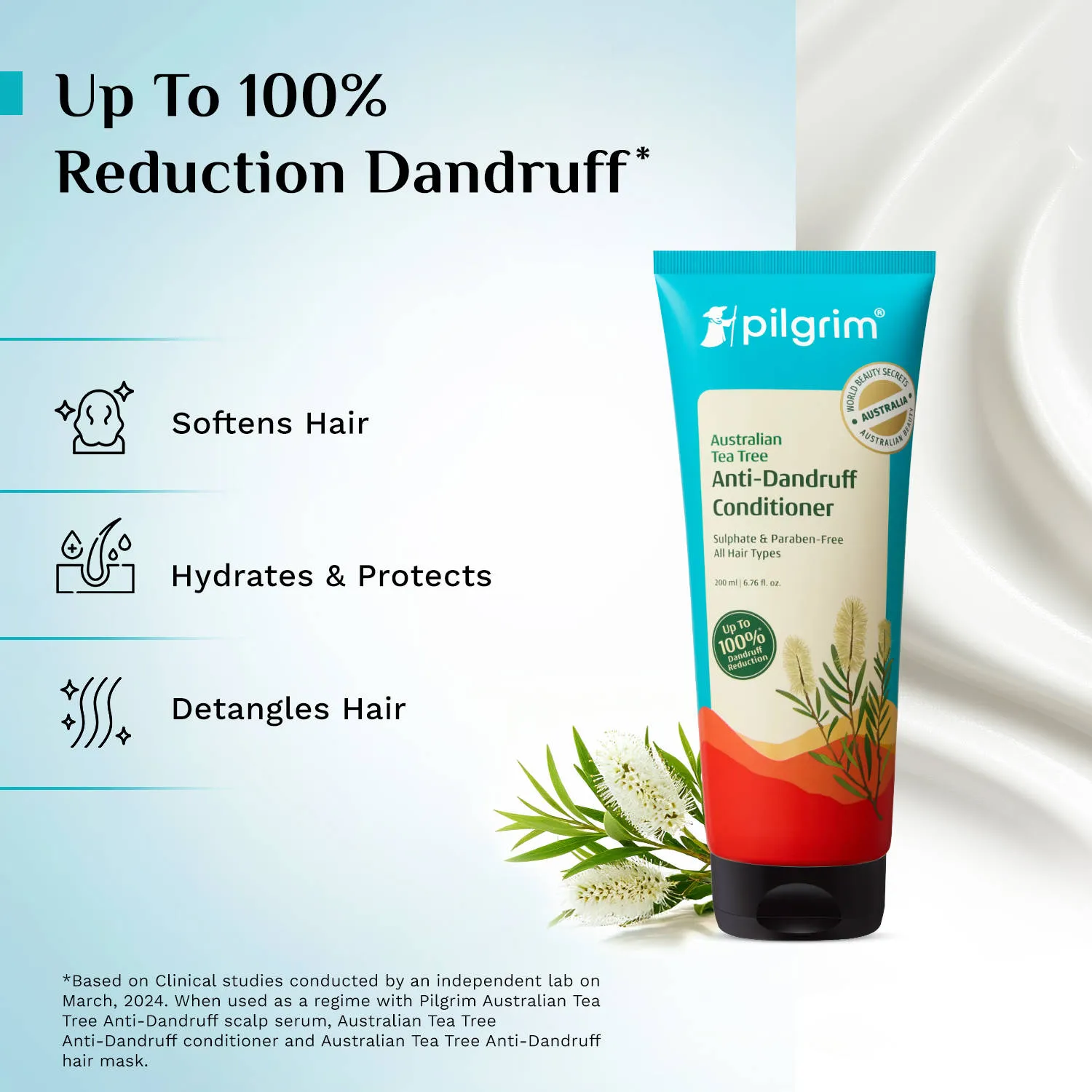 Pilgrim Anti-Dandruff Care Duo Anti-Dandruff Shampoo & Conditioner Up To 100% Dandruff Reduction