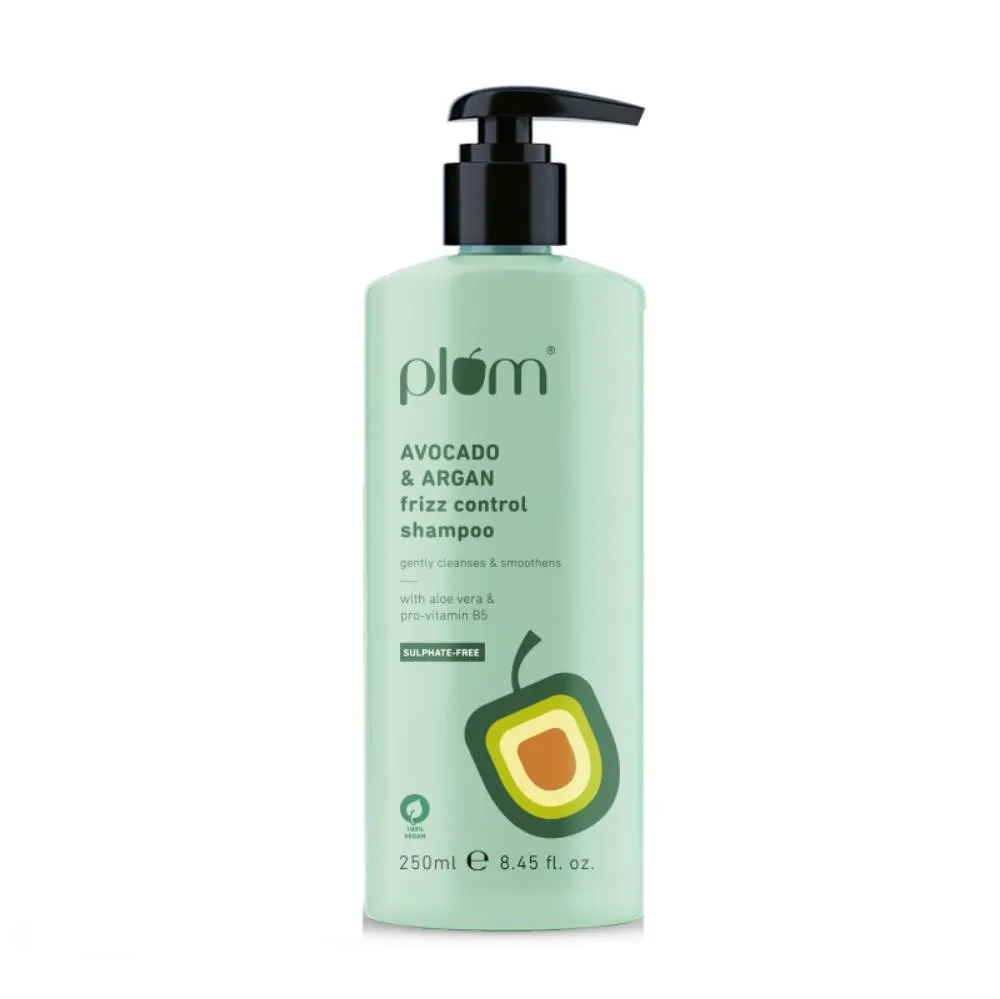 Plum Avocado & Argan Oil Sulphate-Free Shampoo For Frizzy Hair