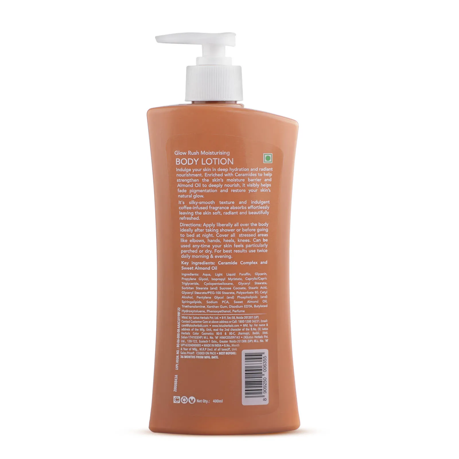 Lotus Herbals Glow Rush Moisturising Body Lotion - Pack of 2