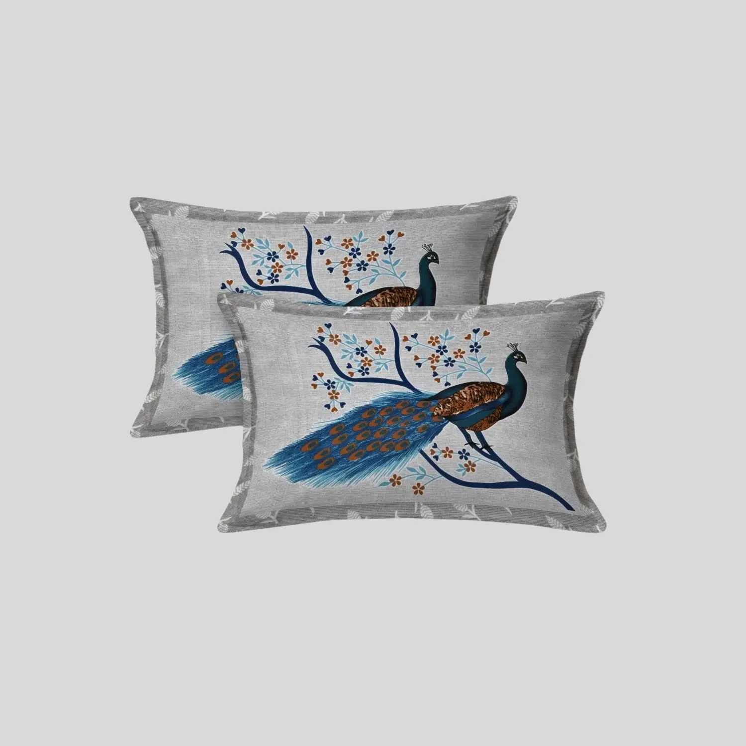 Pure Cotton Jaipuri Bedsheet (Mayur Printed)