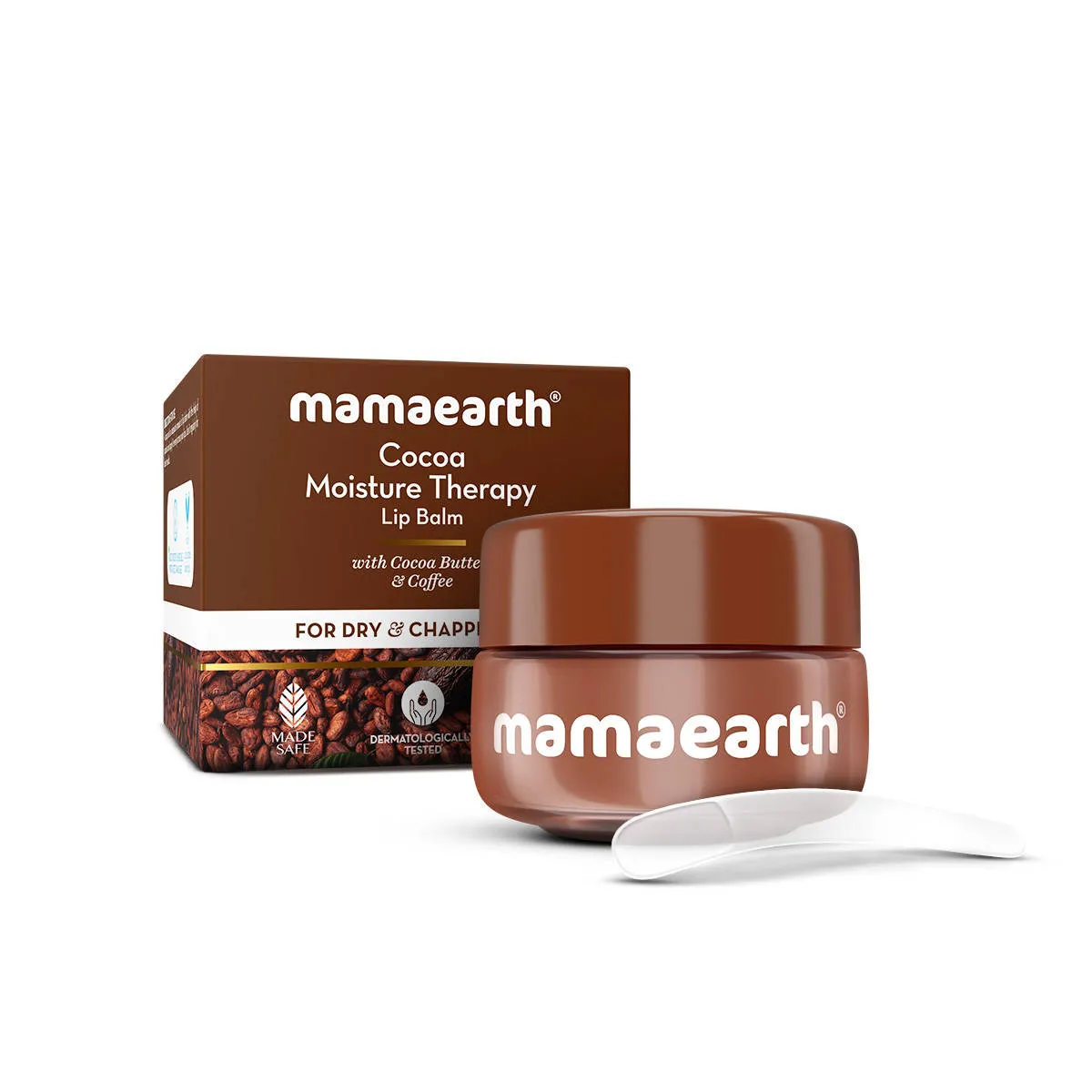 Mamaearth Cocoa Lip Balm with Coconut Oil and Cocoa Butter for Healing and Brightening Dry Lips