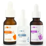Plum Glow, Bright & Renew Serum Trio - 15% Vitamin C + 10% Niacinamide + 1% Retinol Serum view 2