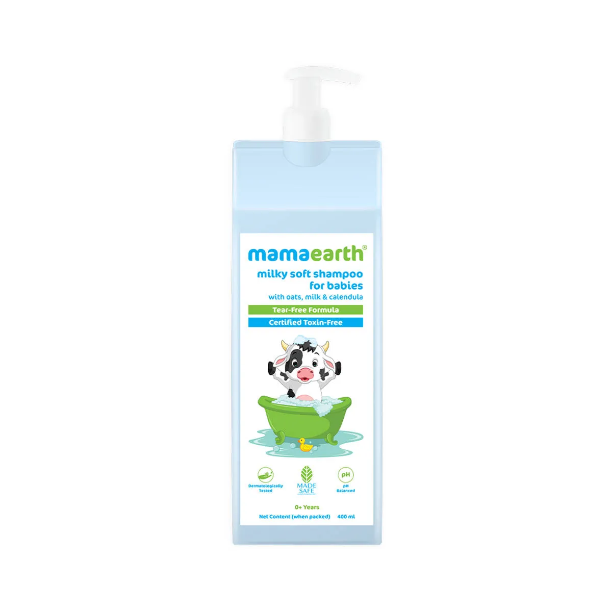 Mamaearth Milky Soft Shampoo With Oats, Milk And Calendula For Babies