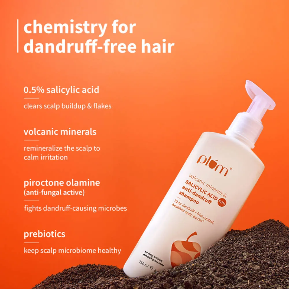 Plum Volcanic Minerals & Salicylic Acid 0.5% Anti-Dandruff Shampoo