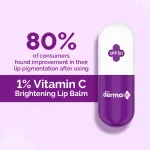 The Derma Co 1% Vitamin C Lip Balm with SPF 50 PA+++ for Pigmentation and Lip Brightening view 9