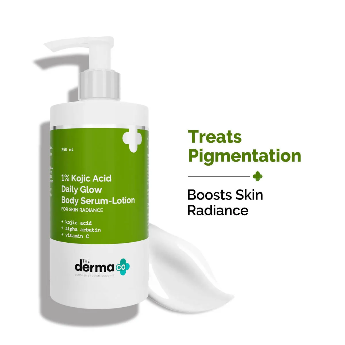 The Derma Co 1% Kojic Acid Body Lotion for Daily Glow and Skin Radiance
