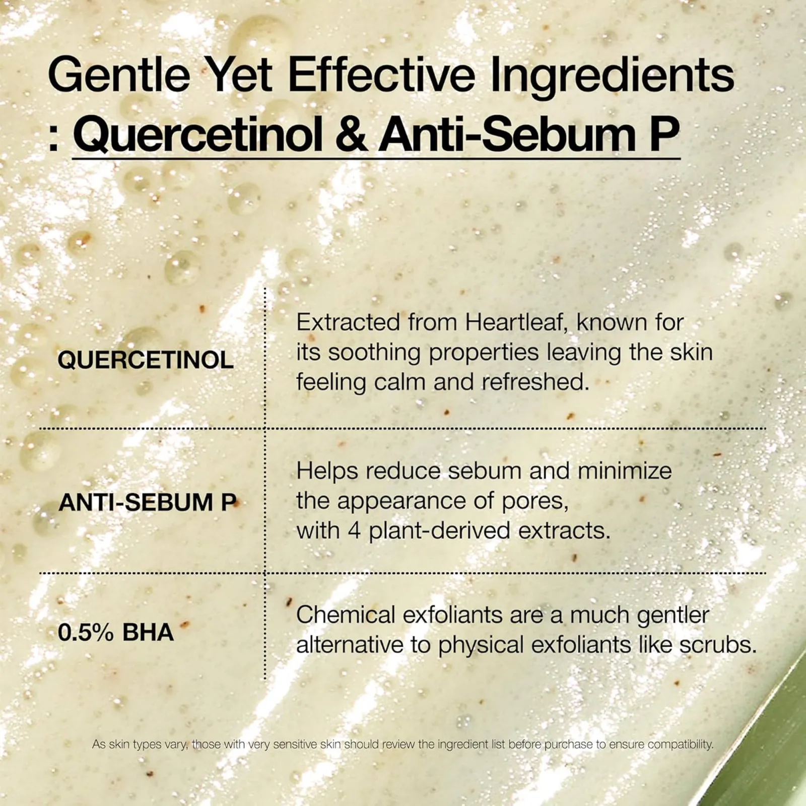 Anua Heartleaf Quercetinol Pore Deep Cleansing Foam with 0.5% BHA For Gentle Exfoliation